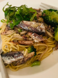 オイルサーディンで!簡単和風パスタ-レシピのメイン写真