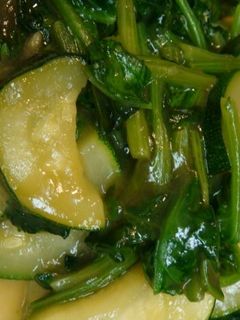 ズッキーニとほうれん草のトロトロ中華炒め-レシピのメイン写真