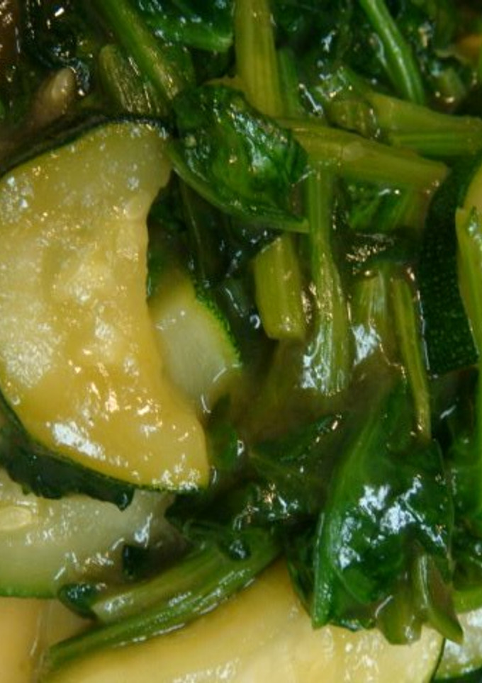 ズッキーニとほうれん草のトロトロ中華炒め-レシピのメイン写真