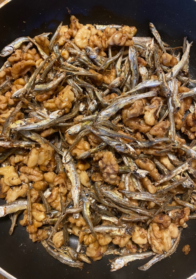 水飴なしの田作り風くるみ小魚酢ゴマ炒め-レシピのメイン写真
