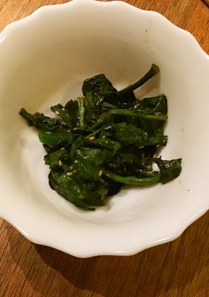 簡単ほうれん草のゴマ炒め-レシピのメイン写真