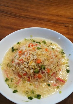 適当 カニかま餡かけチャーハン-レシピのメイン写真