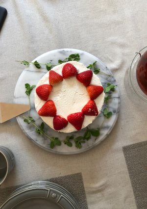 いちごのふんわりスポンジケーキ　-レシピのメイン写真