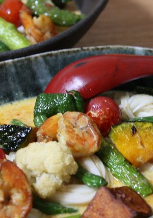 ヌードル☆タイカレー（イエロー）-レシピのメイン写真