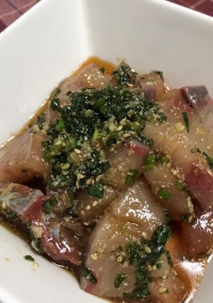 ブリのゴマ和え〜尾車部屋の伝統料理〜-レシピのメイン写真