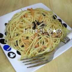 รูปของ 和えるだけ❤明太茶漬けパスタ
