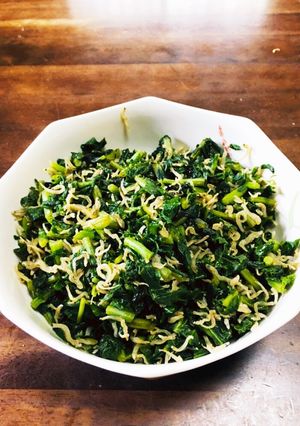 大根の葉とじゃこの炒め物-レシピのメイン写真