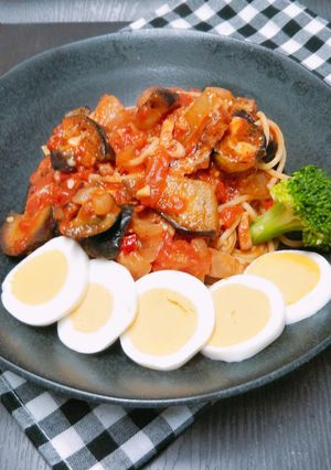 茄子のトマトソースパスタ-レシピのメイン写真