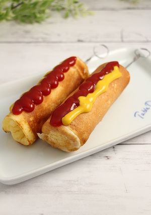簡単！シャウエッセン☆焼アメリカンドッグ-レシピのメイン写真