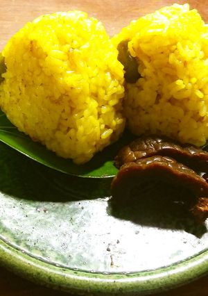 新漬けオリーブ入りウコンご飯のおむすび-レシピのメイン写真