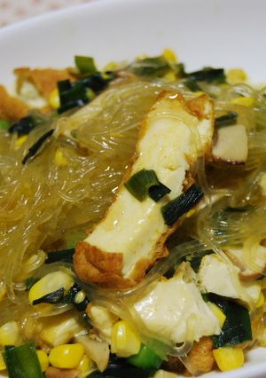 春雨と厚揚げと野菜のカレー炒め-レシピのメイン写真