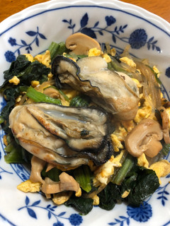牡蠣とたまごの炒め物-レシピのメイン写真