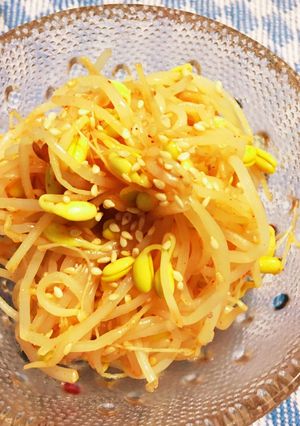 ＊キムチの素で！豆もやしのキムチナムル＊-レシピのメイン写真