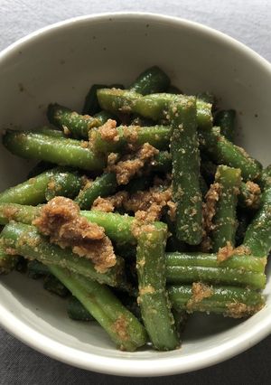 冷凍インゲンで作る「インゲンの胡麻和え」-レシピのメイン写真