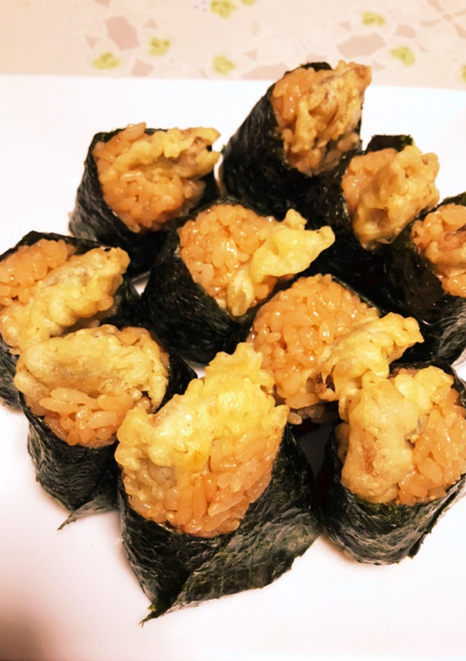 さんまの蒲焼き天むす-レシピのメイン写真