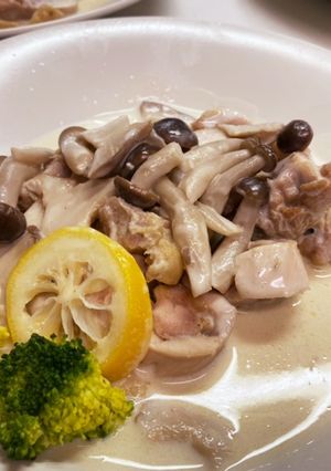 鶏もも肉 ホワイトソース煮 レモン風味-レシピのメイン写真
