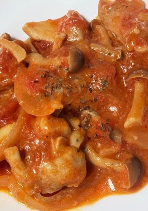 鶏肉トマトクリーム煮-レシピのメイン写真