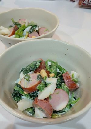 ほうれん草 ウインナー ゆで卵のサラダ-レシピのメイン写真