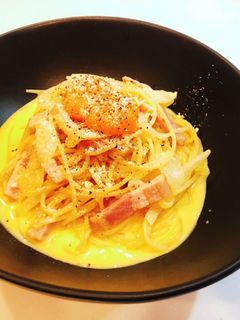 わたしの簡単カルボナーラ風パスタ-レシピのメイン写真