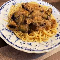 簡単！ずぼらな茄子の和風パスタ！-レシピのメイン写真
