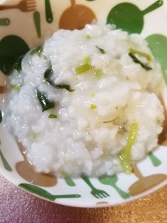 STAUBで簡単♪七草粥(七部粥)♥-レシピのメイン写真
