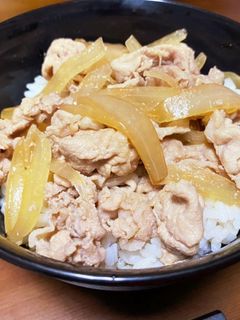 簡単!味しみ豚丼!-レシピのメイン写真
