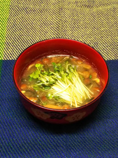 ずくなし!なめこ&すき昆布のお味噌汁♪-レシピのメイン写真