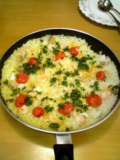 フライパンで手軽に!パエリア-レシピのメイン写真