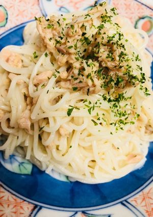 超ずぼら☆ツナそうめんガーリック風味-レシピのメイン写真