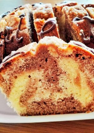 バレンタイン簡単んまんま♩マーブルケーキ-レシピのメイン写真