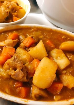 ホットクック無水鶏肉とじゃがいもの旨辛煮-レシピのメイン写真