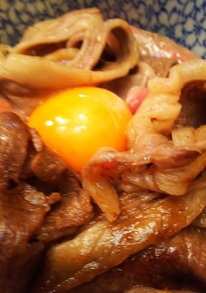 簡単美味・二色の薄切りステーキ丼-レシピのメイン写真