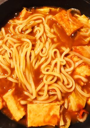★簡単に美味しく★厚揚げ入りカレーうどん-レシピのメイン写真
