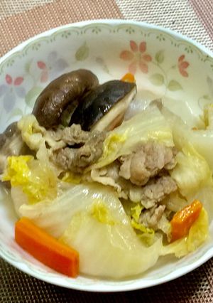 白菜と牛肉のミルフィーユ風・すき焼き風-レシピのメイン写真