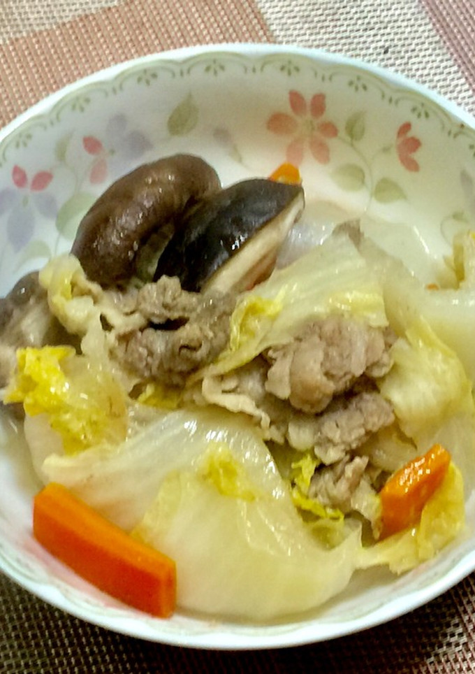 白菜と牛肉のミルフィーユ風・すき焼き風-レシピのメイン写真