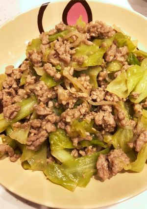 キャベツとひき肉の味噌炒め-レシピのメイン写真