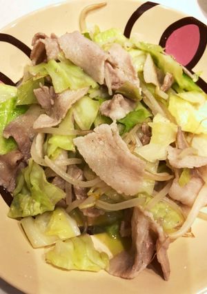キャベツと豚バラの中華ダレ炒め-レシピのメイン写真