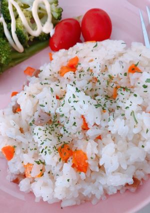 炊飯器一発　ガリコンピラフ！-レシピのメイン写真