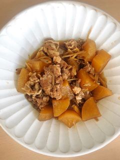 ご飯がすすむ!圧力鍋で豚と大根の甘辛煮-レシピのメイン写真