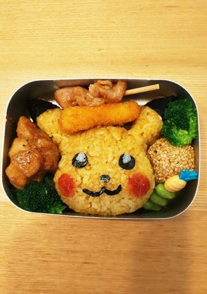 簡単☆ピカチュウお弁当♪-レシピのメイン写真