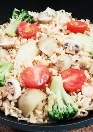 スプーンで食べるサッポロ一番☆パエリア風-レシピのメイン写真