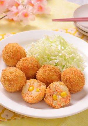 鮭とコーンのポテトコロッケ-レシピのメイン写真