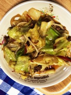 手作りニンニク醤油の野菜炒め-レシピのメイン写真