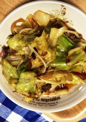 手作りニンニク醤油の野菜炒め-レシピのメイン写真