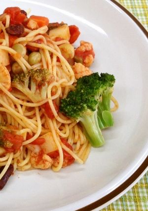 ベジ♪ヘルシー野菜パスタ-レシピのメイン写真