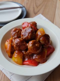 肉団子の彩り甘酢あん-レシピのメイン写真