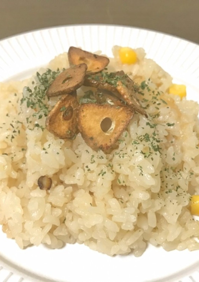 炊飯器で♪いきステ風 ガーリックライス-レシピのメイン写真