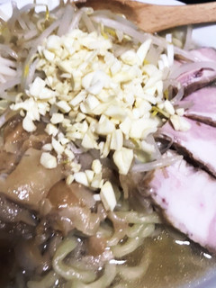 二郎系?背脂塩豚骨鶏ガラ塩ラーメン-レシピのメイン写真