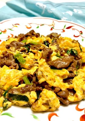 牛肉の中華風卵炒め●-レシピのメイン写真
