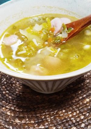 レンズ豆と野菜のコンソメスープ-レシピのメイン写真